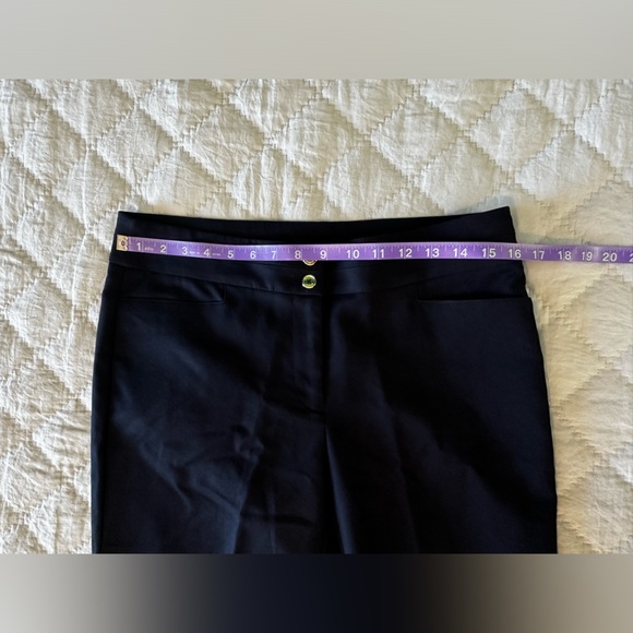 Anne Klein Dark Navy Cropped/Capri Work Dress Pants - Size 6 - Picture 5 of 7